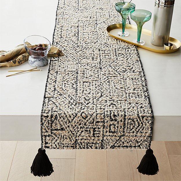 Nava Table Runner with Tassles 90"