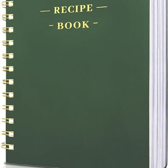 Perfect Blank Recipe Book-Recipe Book to Write in Your Own Recipes,Hardcover Personal Blank Recipe Book, Recipe Notebook Hold 144 Exclusive Formula Recipes (olive-green)