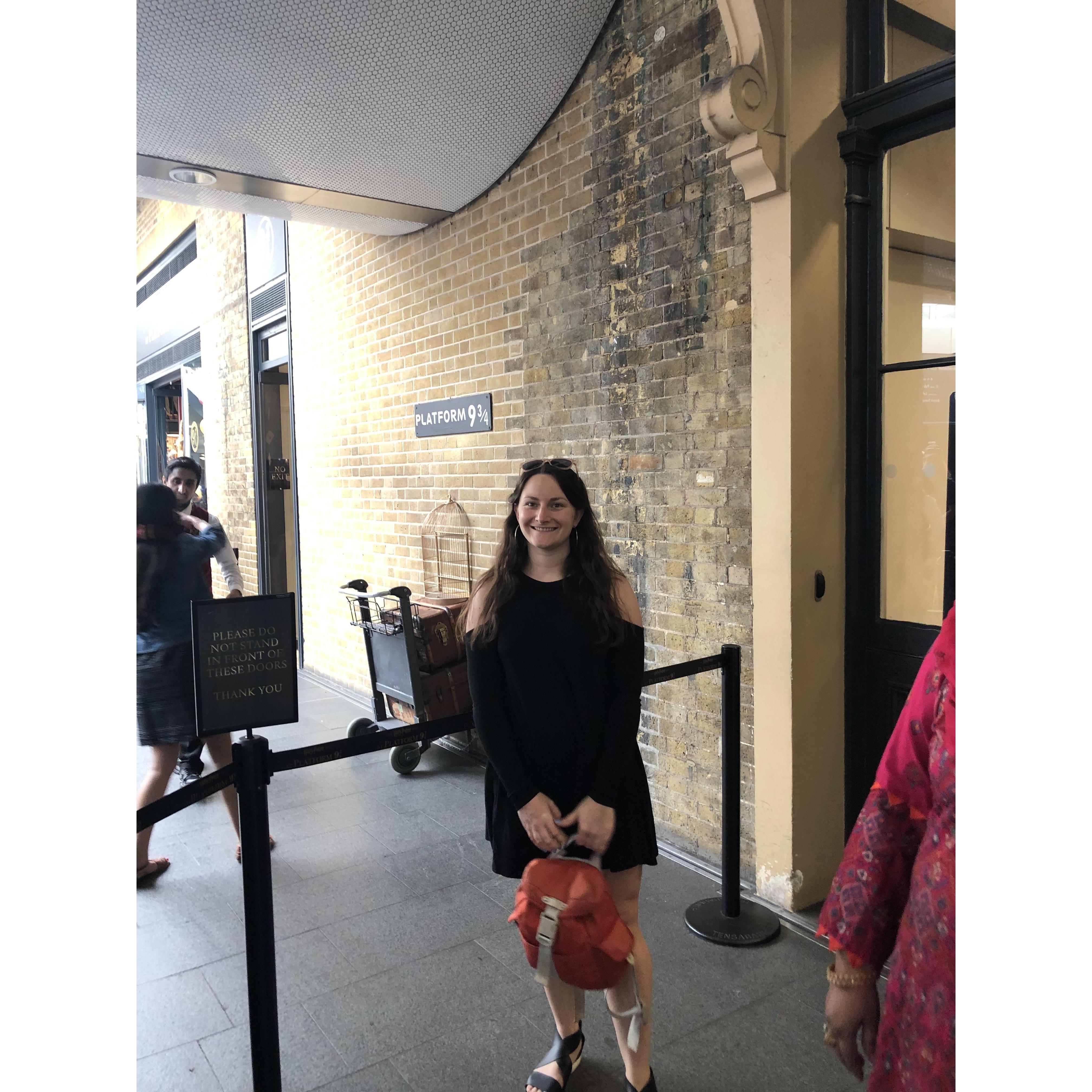 Dreams coming true at Platform 9&3/4, London - 2019