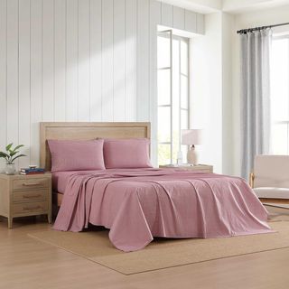 Highland Ticking 4-Piece Sheet Set