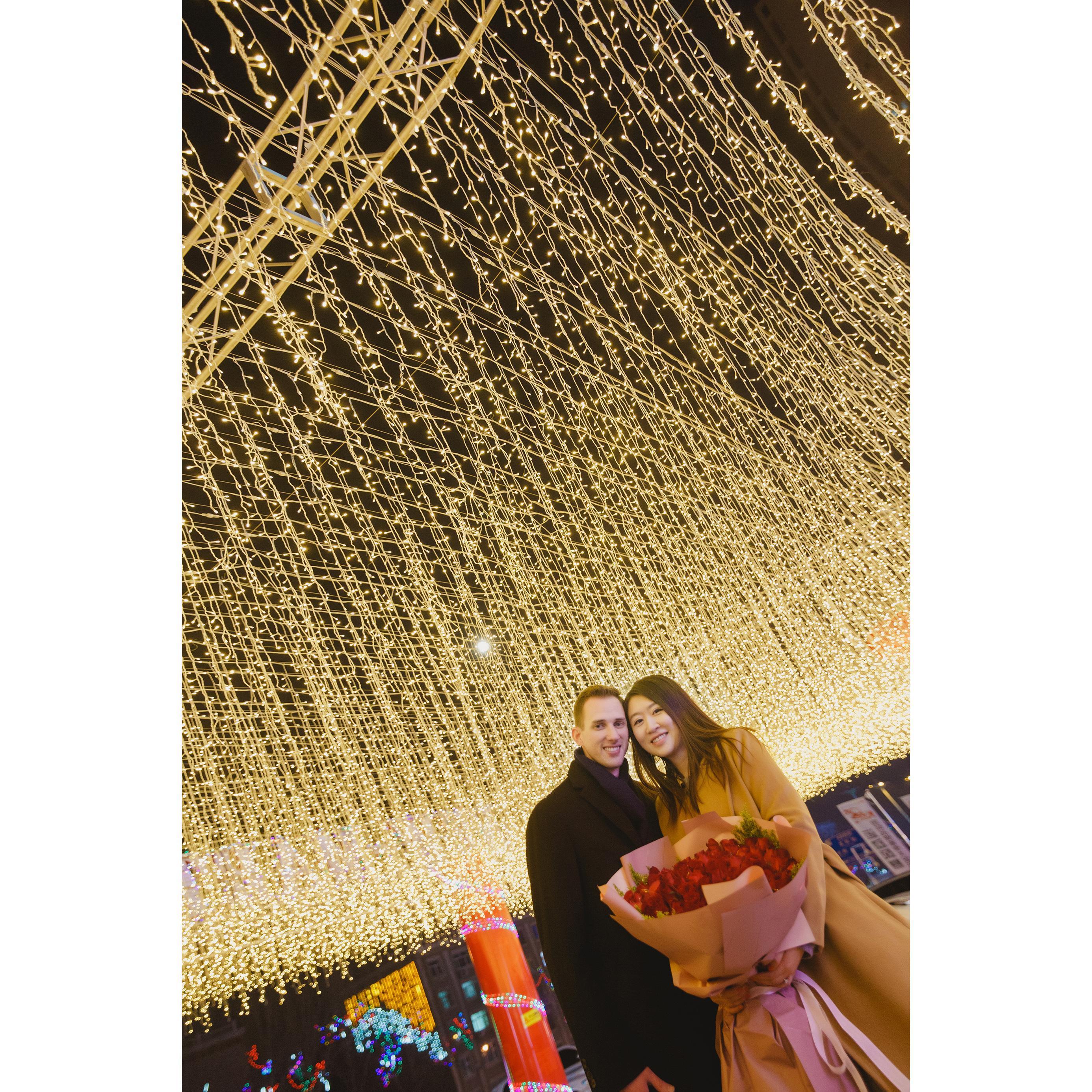 02/19/2019 Mitch's proposal to Zoie in her hometown of Daqing, China