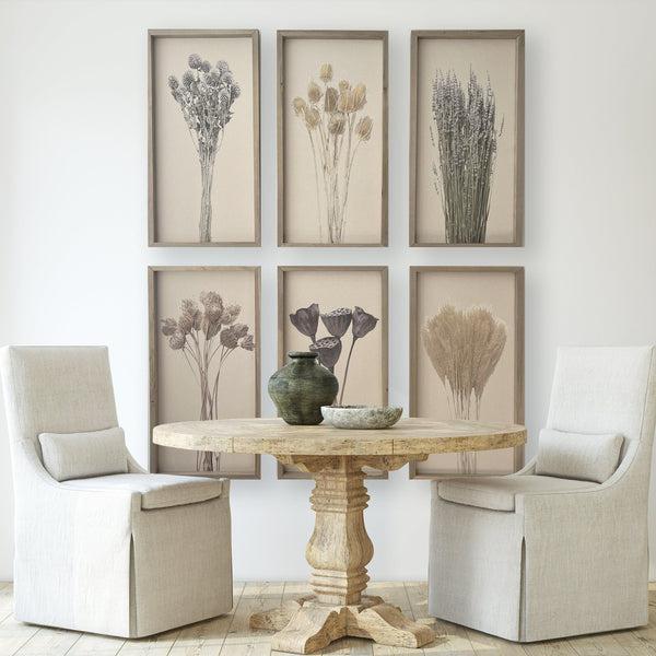 Botanical Canvas Print With Wood Frame