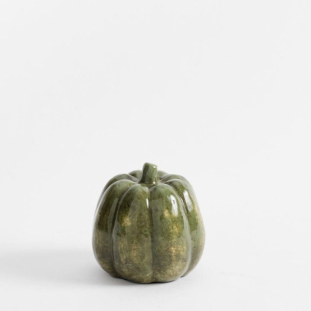 Glossy Green Pumpkin, Small
