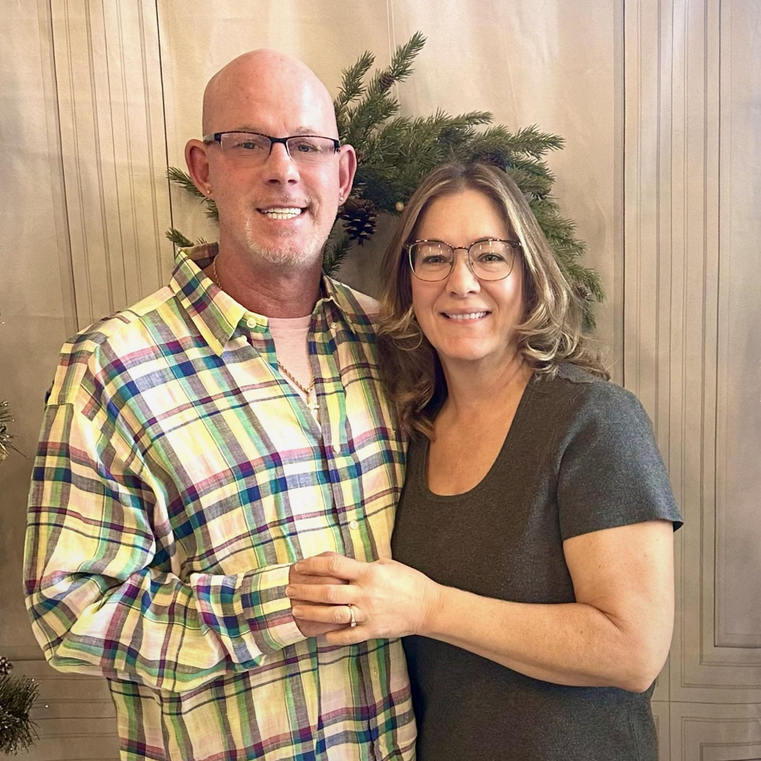 Christmas photo at church
