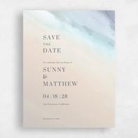 Purple Wedding Save the Date - Chelan Portrait