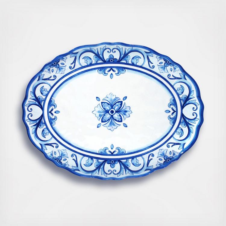 Le Cadeaux Mallorca Melamine Oval Platter Zola