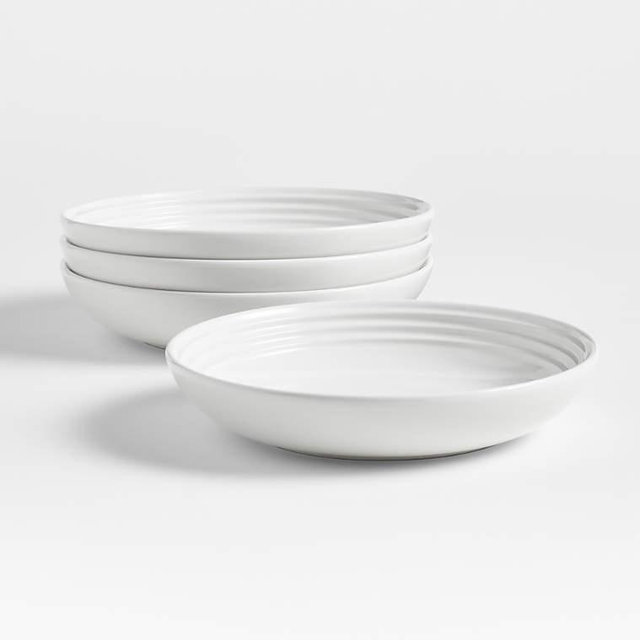 Le Creuset ® White Pasta Bowls, Set of 4