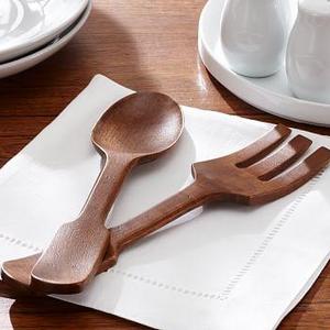 Vintage Wood Serving Set
