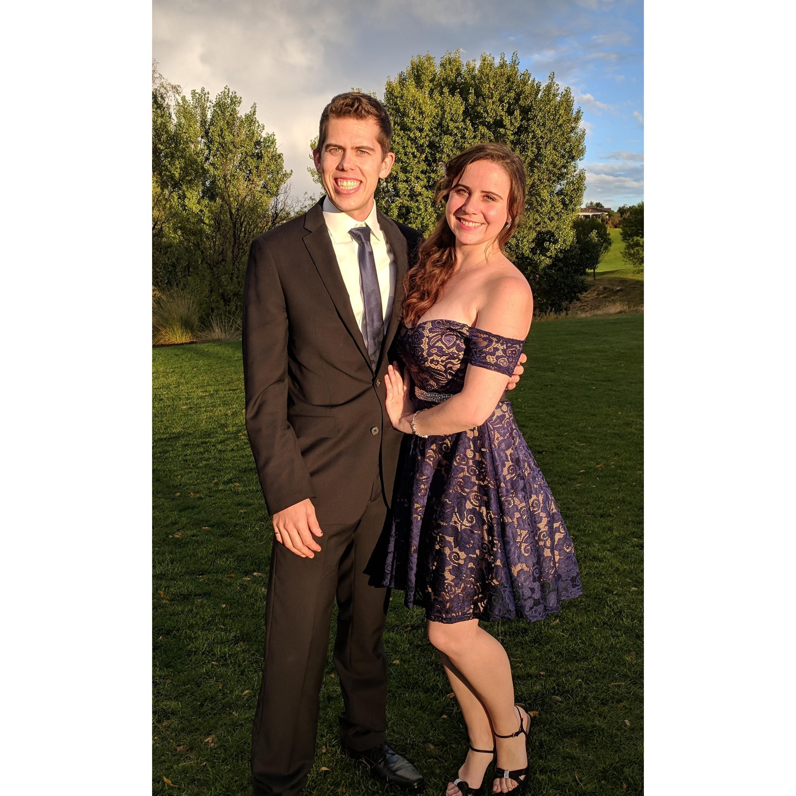 Attending our first wedding together, celebrating with Ed & Minnie! 2018