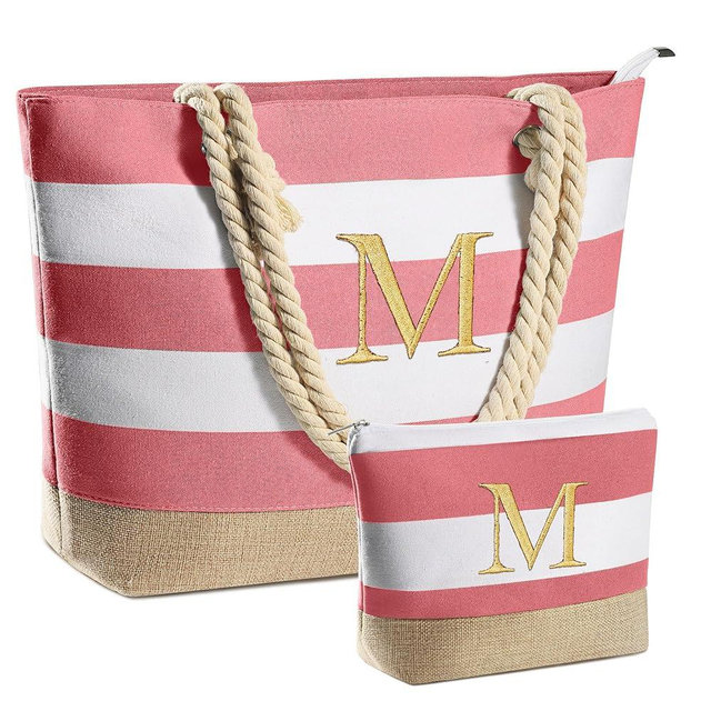 YOOLIFE Beach Bags for Women - Travel Canvas Beach Tote, Pool Waterproof Bag, Travel Essentials, Gifts for Women Birthday