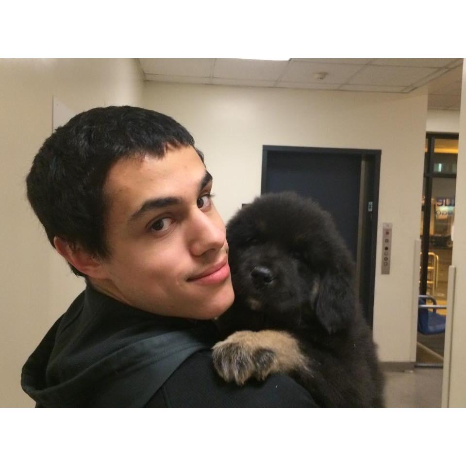 Trey's first time holding Buddha