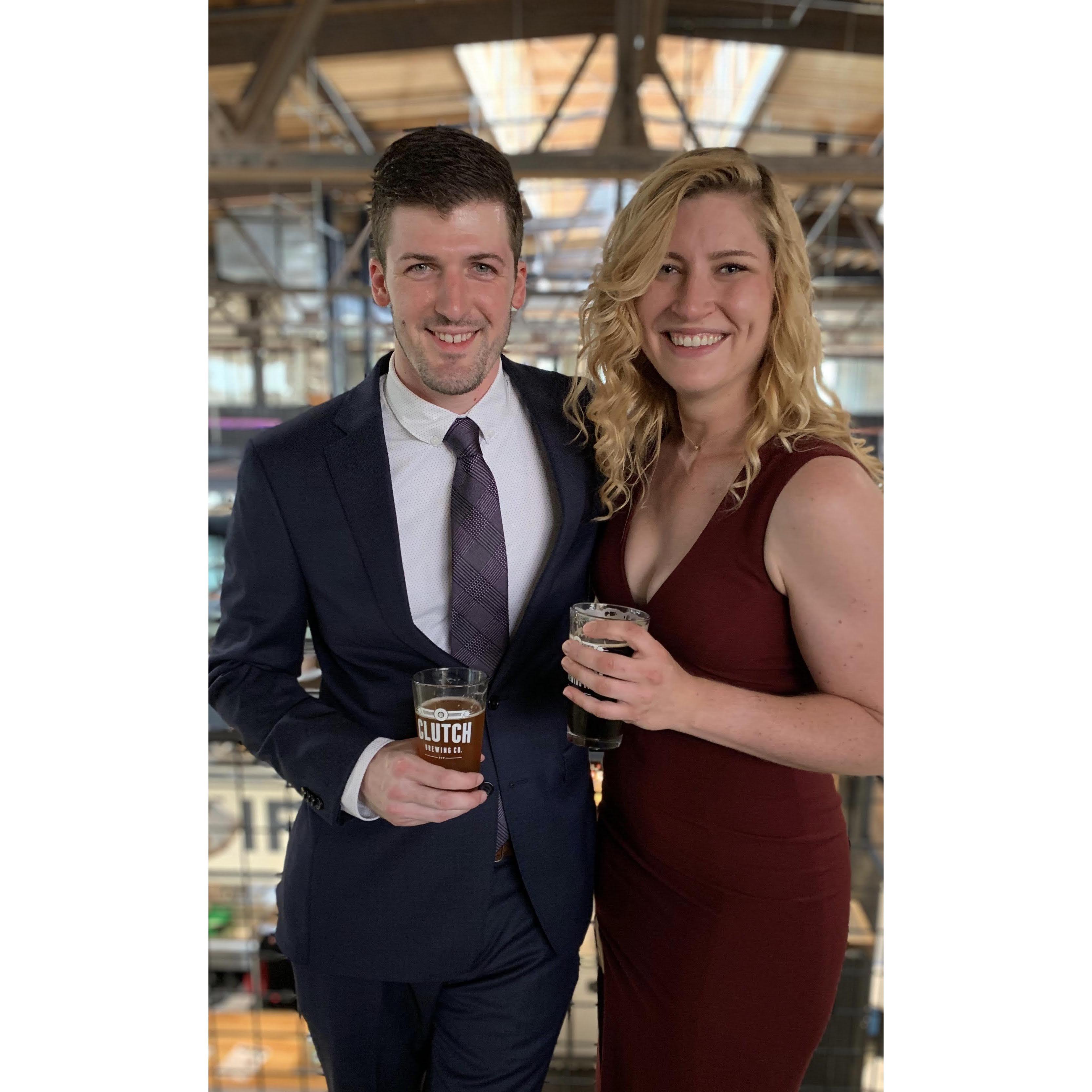 Zach and Bailey get fancy and celebrate our relationship, June 2019