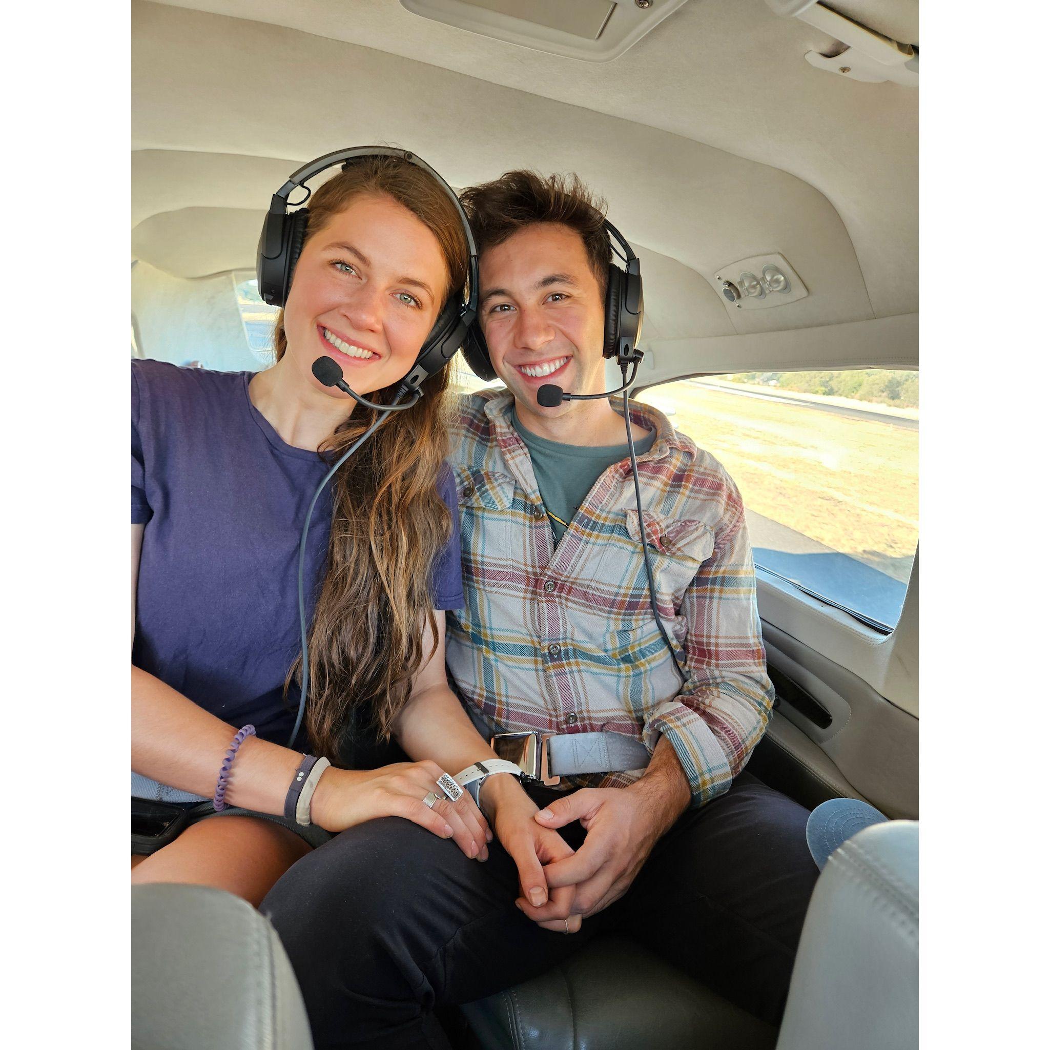 Private plane flight? Yes please!