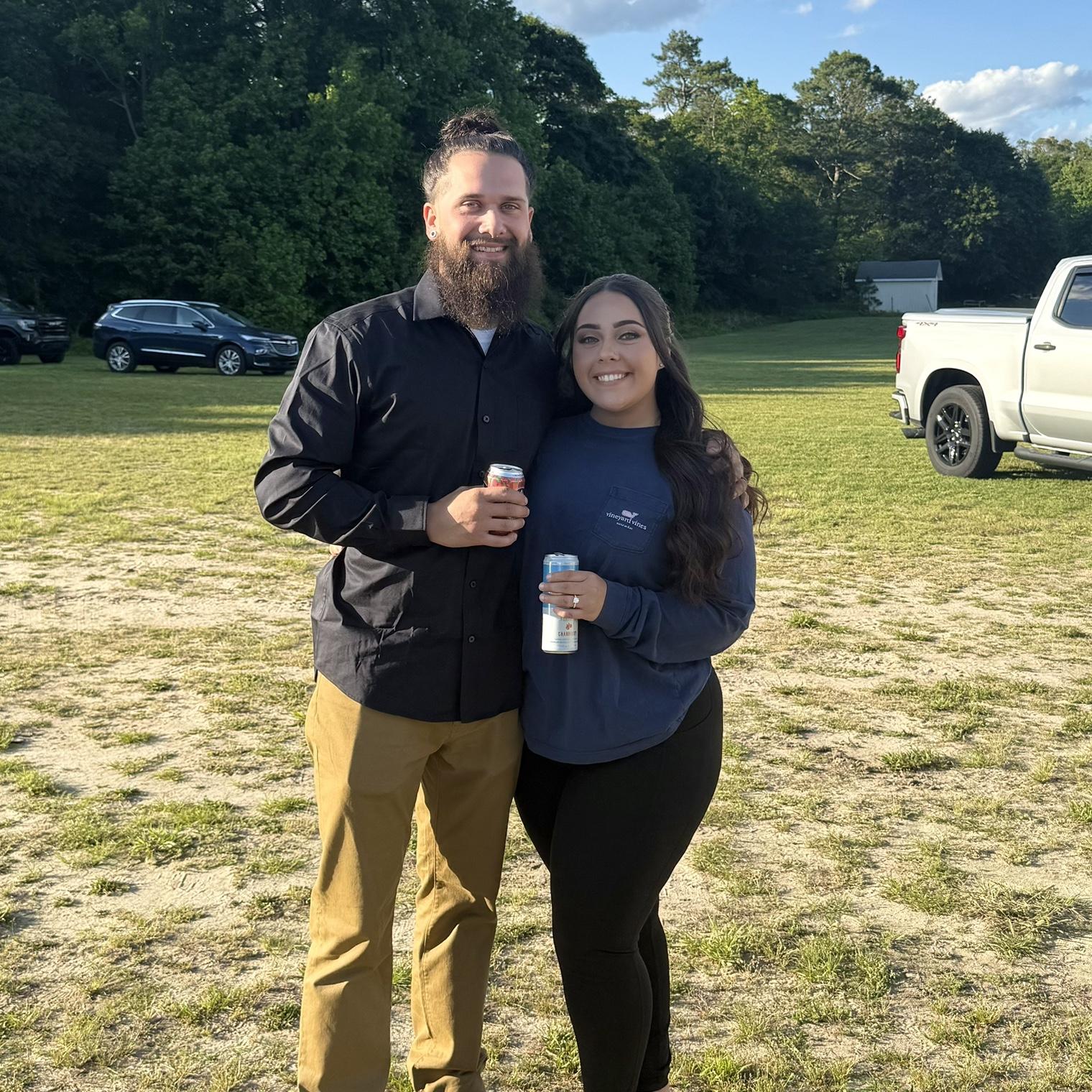 Not only do we cheers our beers, we cheers everything we eat and drink. Yes, we are that couple!