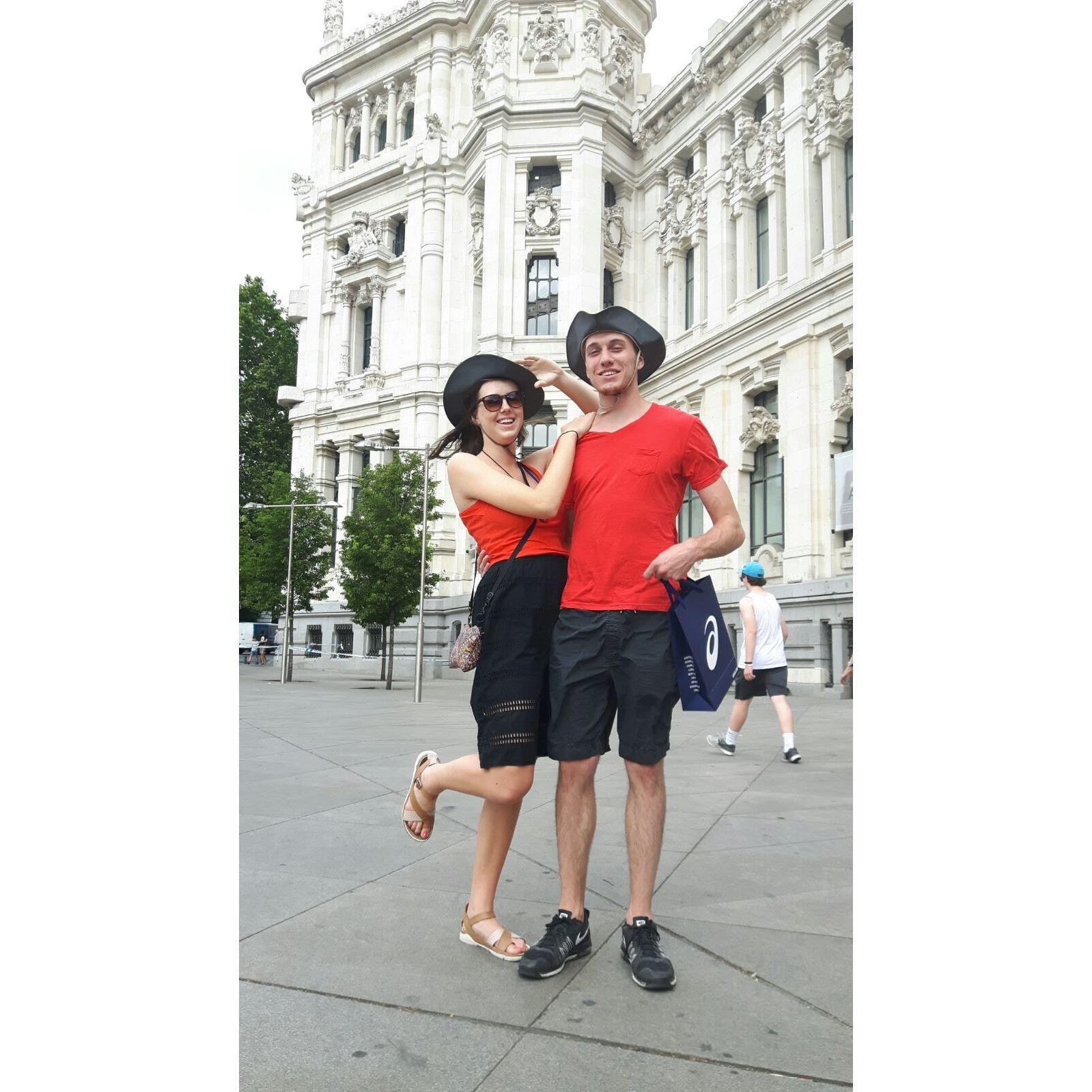 Matching shirts in Spain