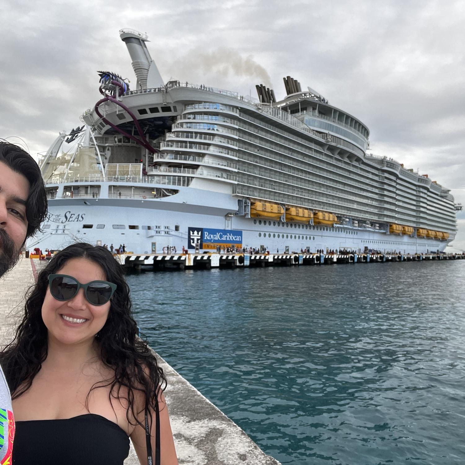 Our first cruise together. Fun Fact: During this cruise I went to the front of the ship and Val and I reenacted the iconic scene from Titanic..."Jack I'm flying"