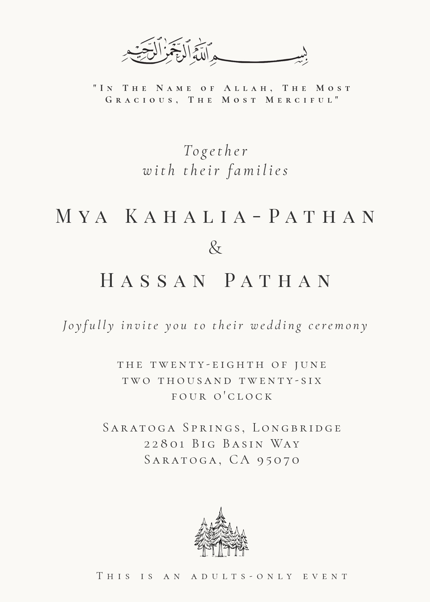 The Wedding Website of Hassan Pathan and Mya Kahalia-Pathan