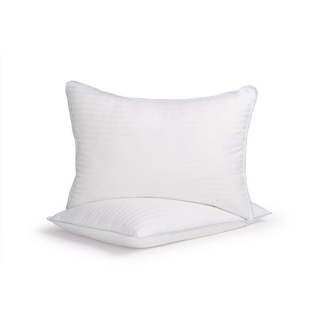 eLuxury Medium Firmness Down-Alternative Bed Pillow, Set of 2, King