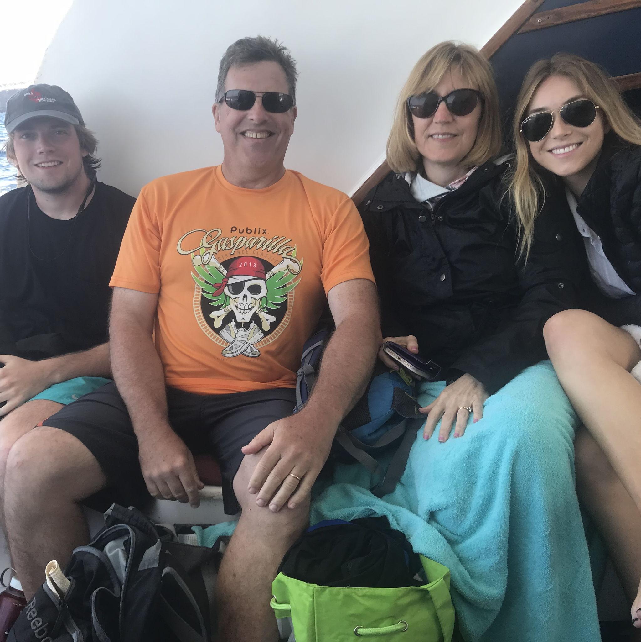Galápagos - The DesRosiers family enjoying an unforgettable trip together.