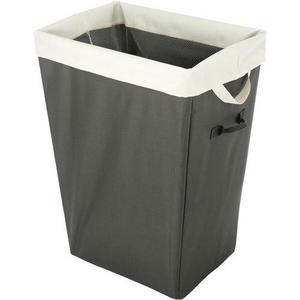 Whitmor Easycare 13" x 18:" x 22" Hamper & Laundry Bag-Greystone