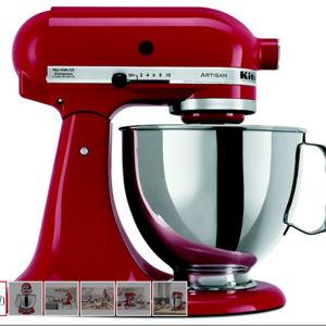 Refurbished Artisan® Series 5 Quart Tilt-Head Stand Mixer Contour Silver RRK150CU | KitchenAid