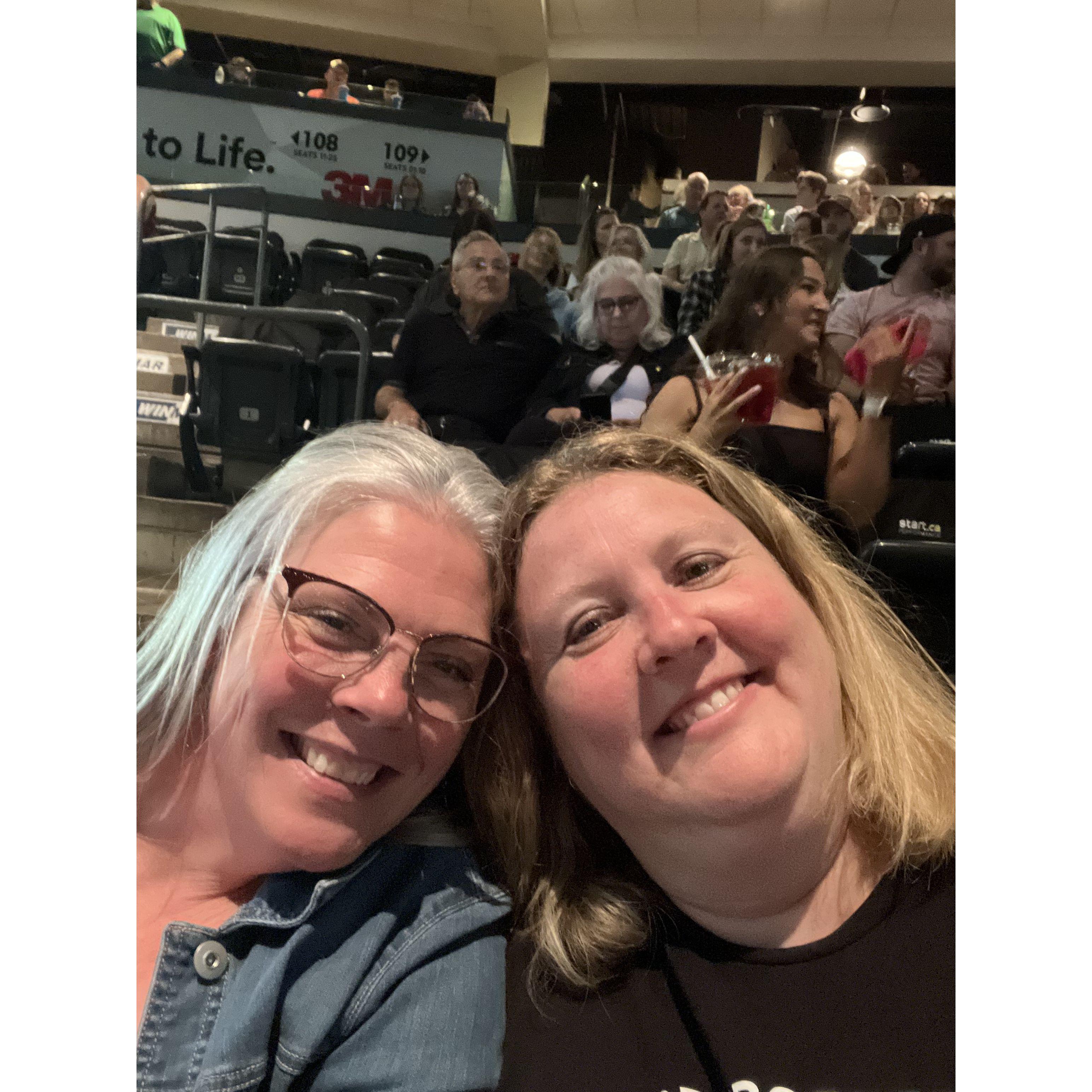 first backstage concert together