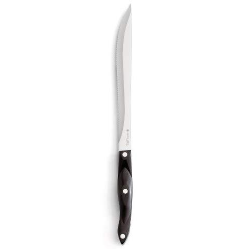 CUTCO Model 1723 Carver Knife..............9" Double-D® serrated blade and 5½" Classic Brown handle (often called "Black").......................in factory sealed plastic bag.