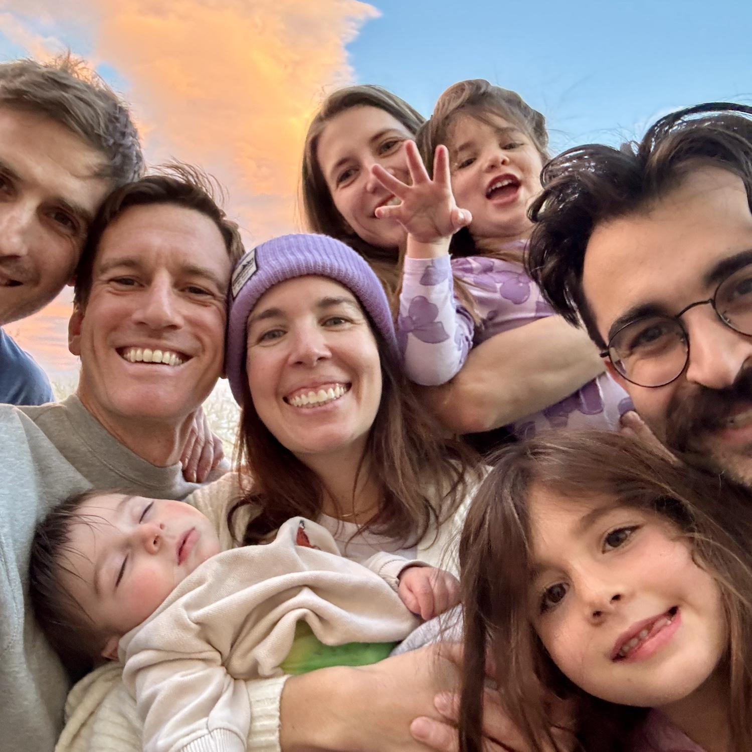 Hanging with Joey, Avery, Ada, Ace, and Lela.