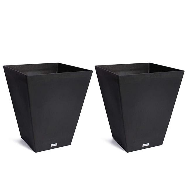 Veradek Nobleton Indoor/Outdoor Wide Square Planter, Set of 2