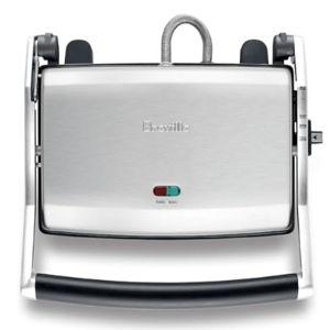Breville BSG520XL Panini Duo Nonstick Sandwich Maker Press, 2 Slice, Brushed Stainless Steel