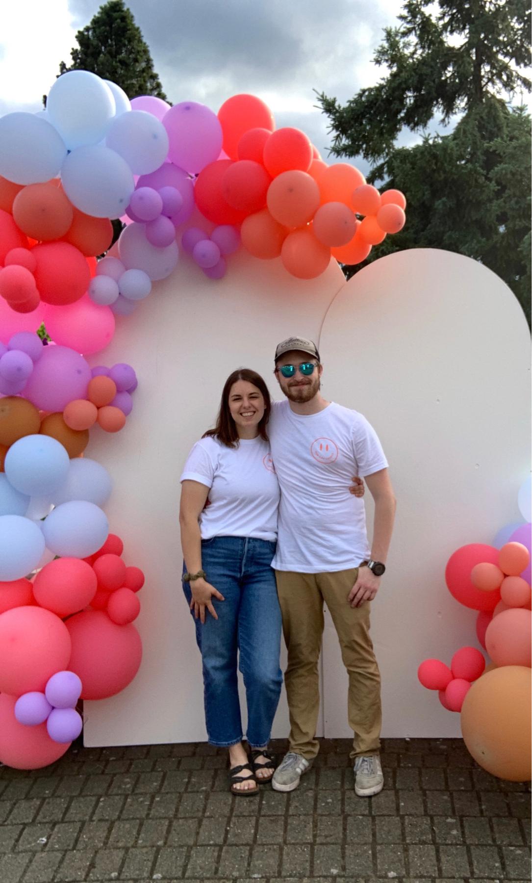 Our first time serving at Rise City Church together for Church in the Park