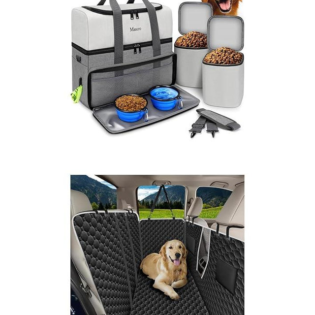 Dual Layers Dog Travel Bag& Dog Hammock for Truck