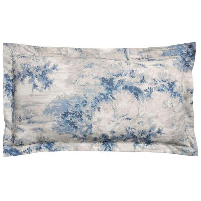 Blue Jardin Toile Sham, King