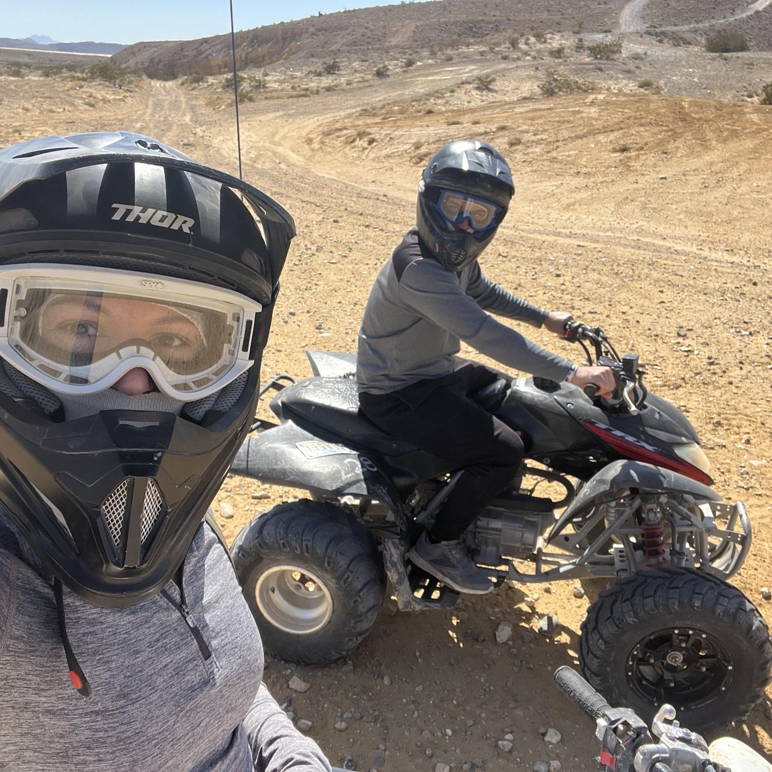 Las Vegas 2024 - Riding ATVs together through the Nellis Dunes