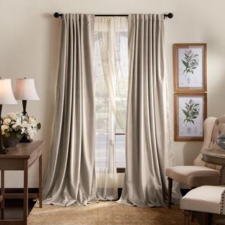 Lucca Velvet Blackout Curtain Panel, Set of 2