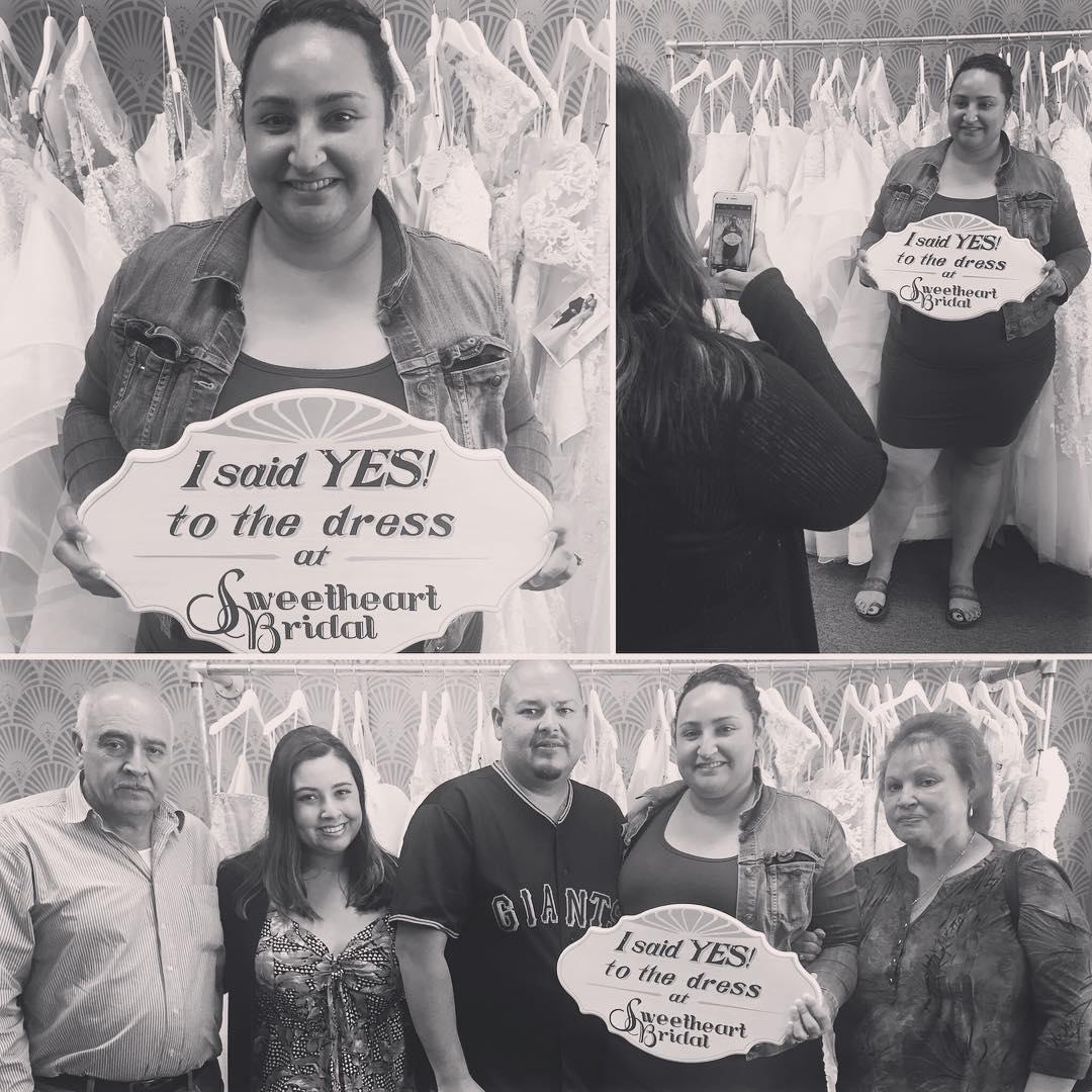 Jessica said "YES" to the dress.