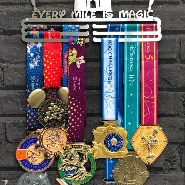 Medal Hanger - Medal Holder – Medal Display - Run Disney Medal Display - Running Gift - Disney Running Medal Holder