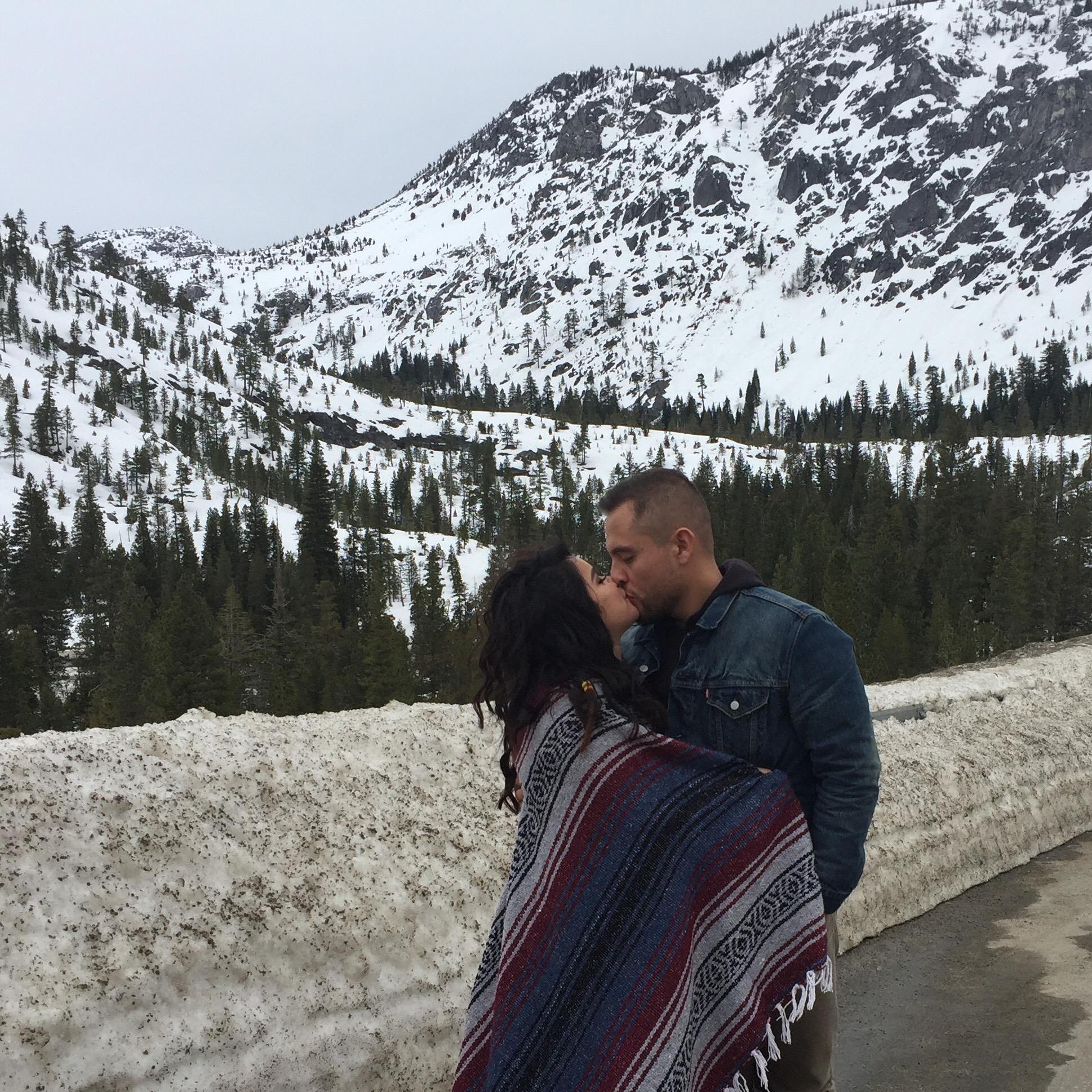 Our first trip, Lake Tahoe. Watching him fall while skiing was the highlight of that trip. March 10th
