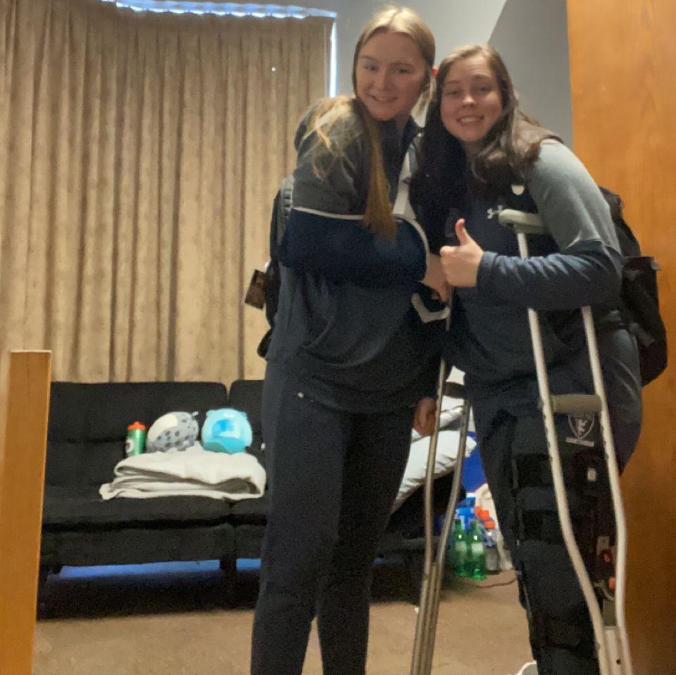 February 2022: We spent our first Valentine's day taking care of each other!