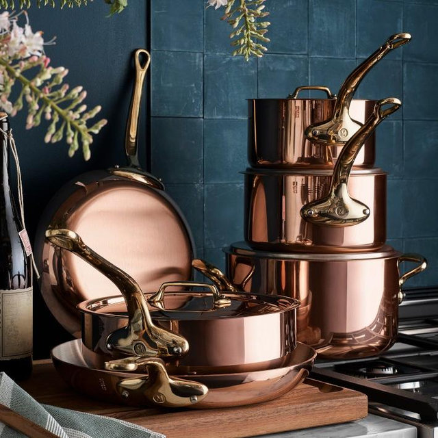 Mauviel M'250B Copper 15-Piece Cookware Set