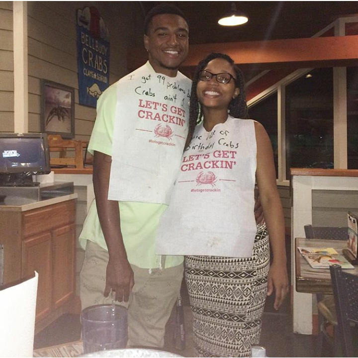 Celebrating Sway's 19th birthday, while Keylah's baking in the oven still🍰