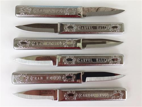 6'' Carvel Hall Stainless Steel Crab Picking Knife (Set of 6)