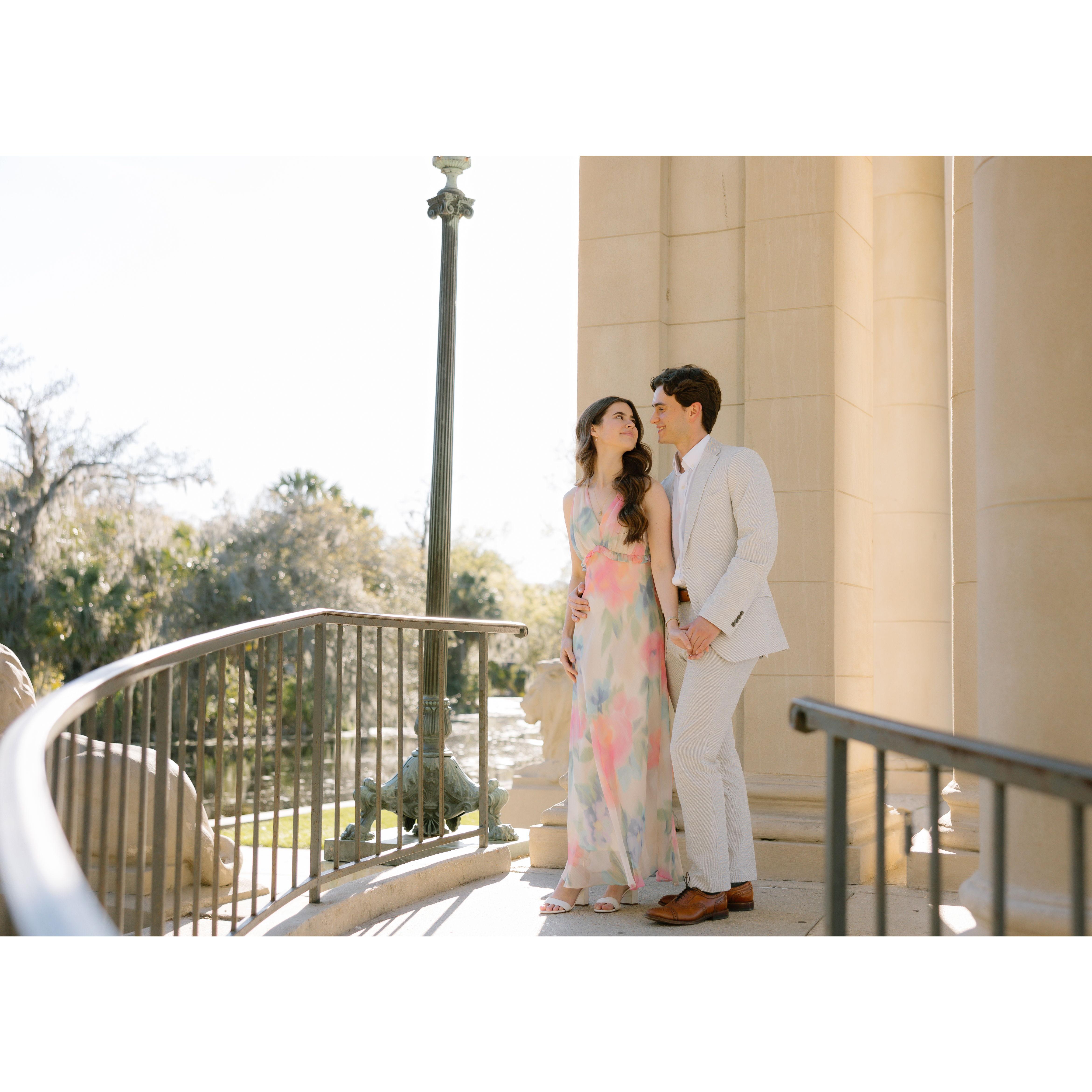 Engagement photos in City Park, New Orleans