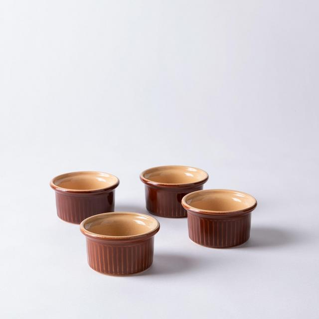 Vintage French Stoneware Ramekins (Set of 4)