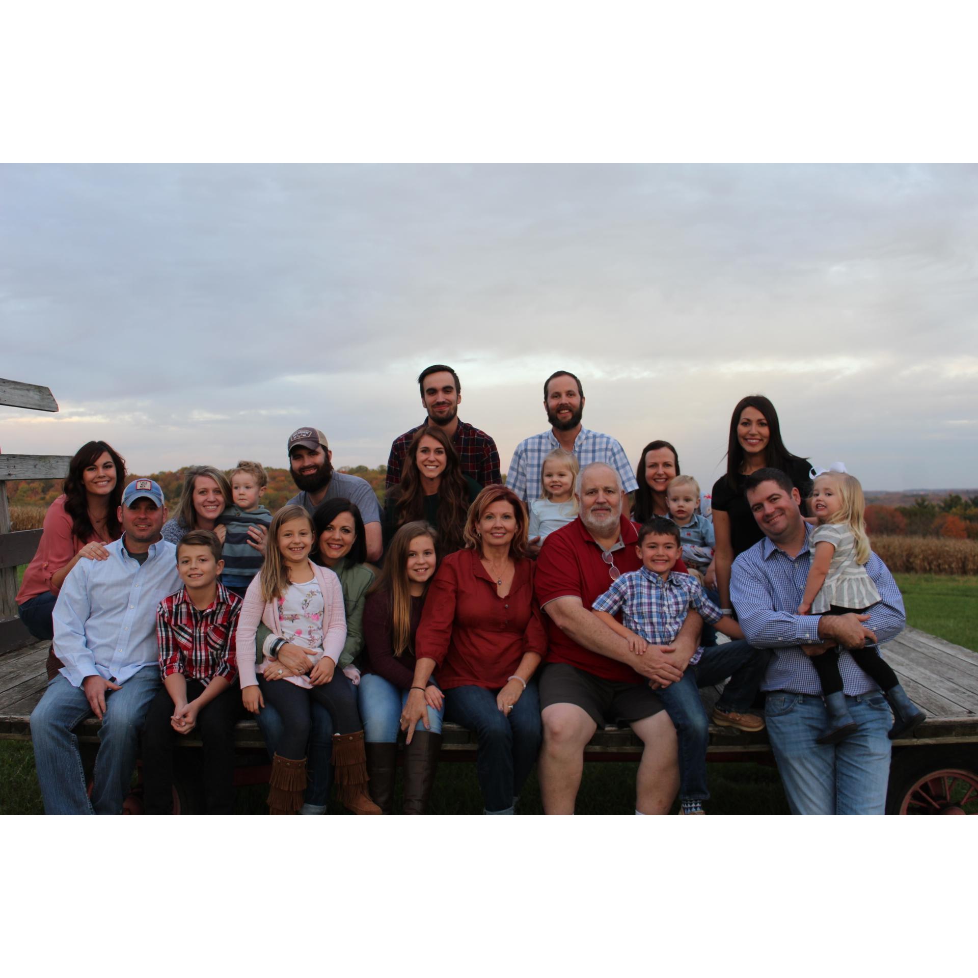 The entire Goff family