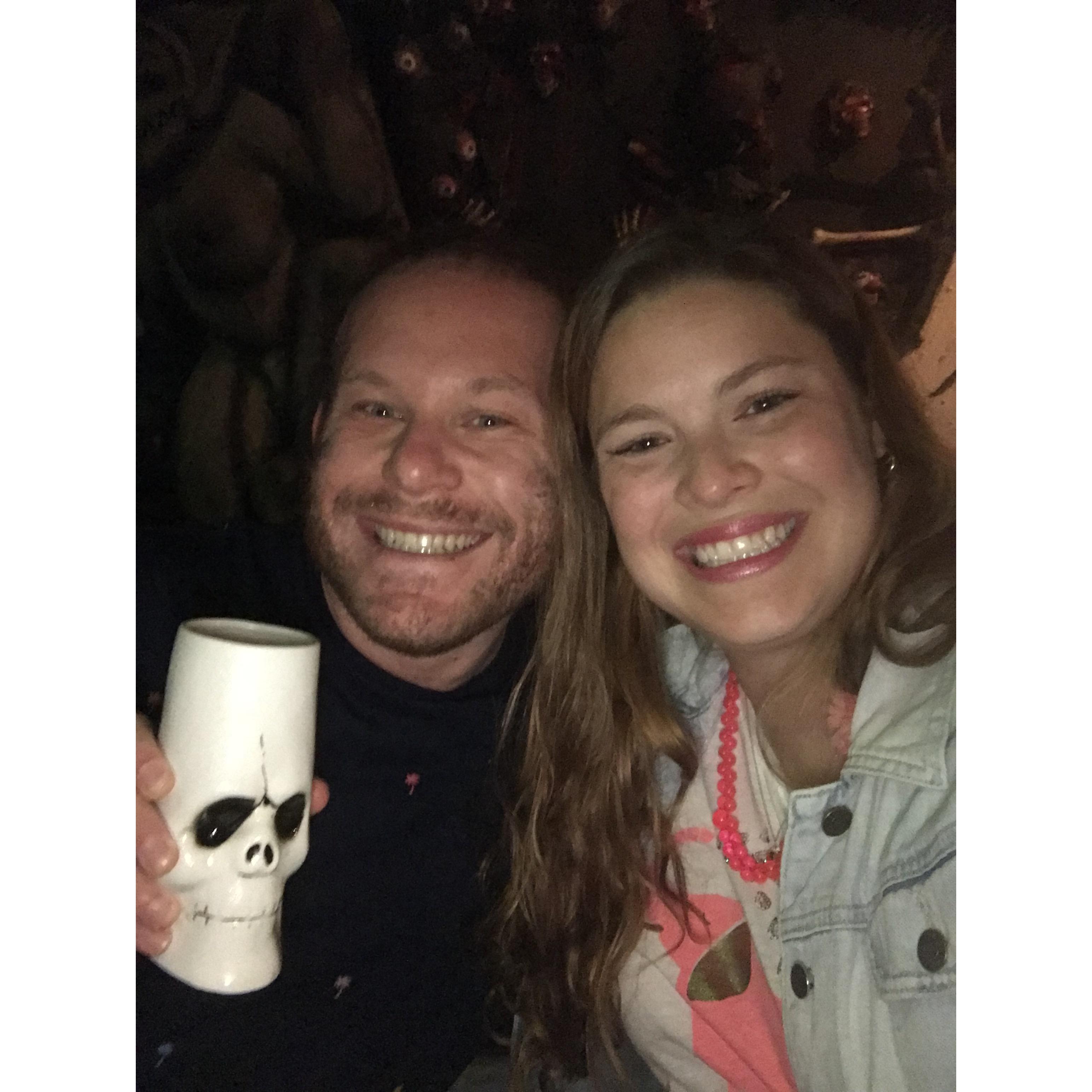 Enjoying the Halloween Pop-up bar in D.C.