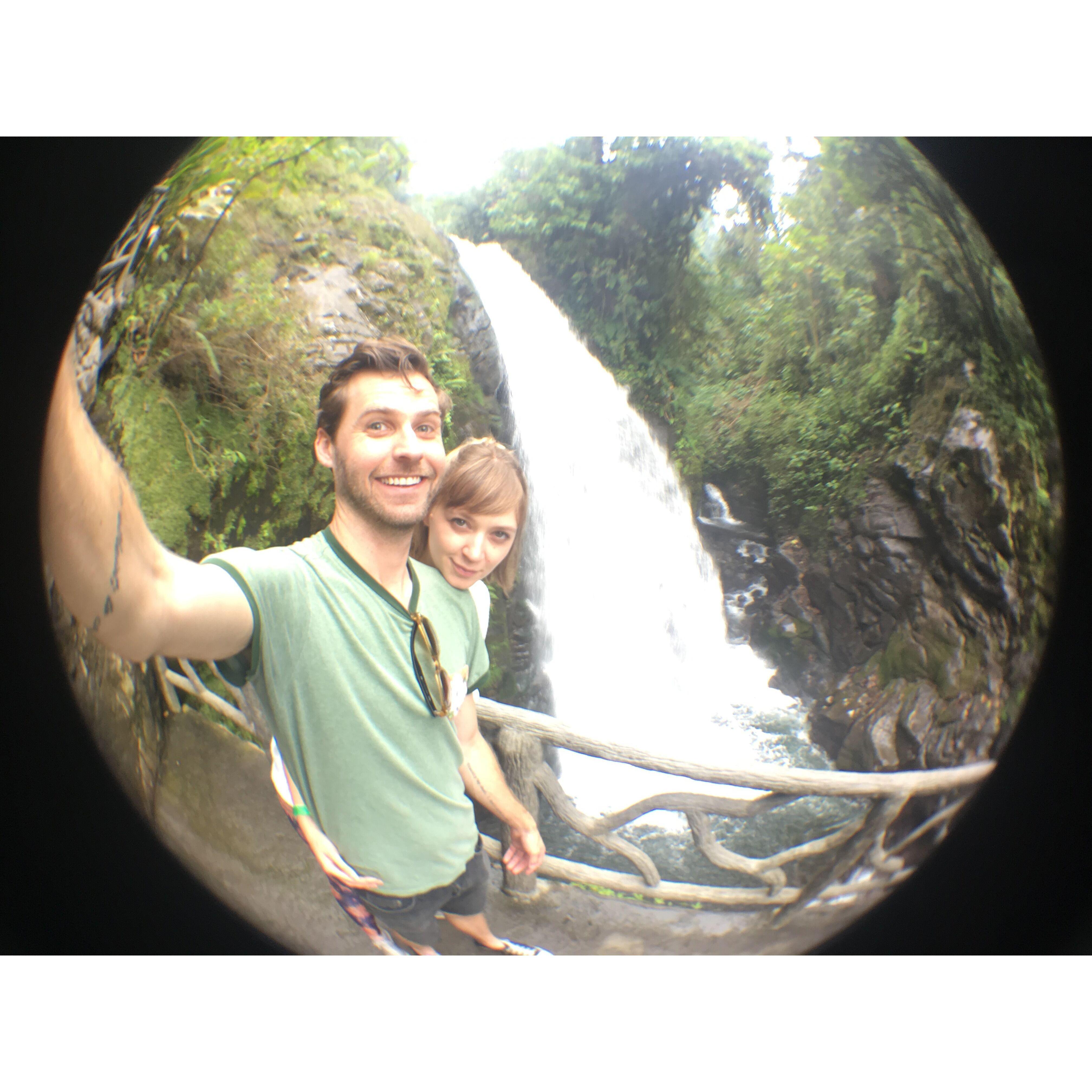 This is us in Costa Rica where Maggie was able to fulfill her lifelong dream of meeting a sloth.