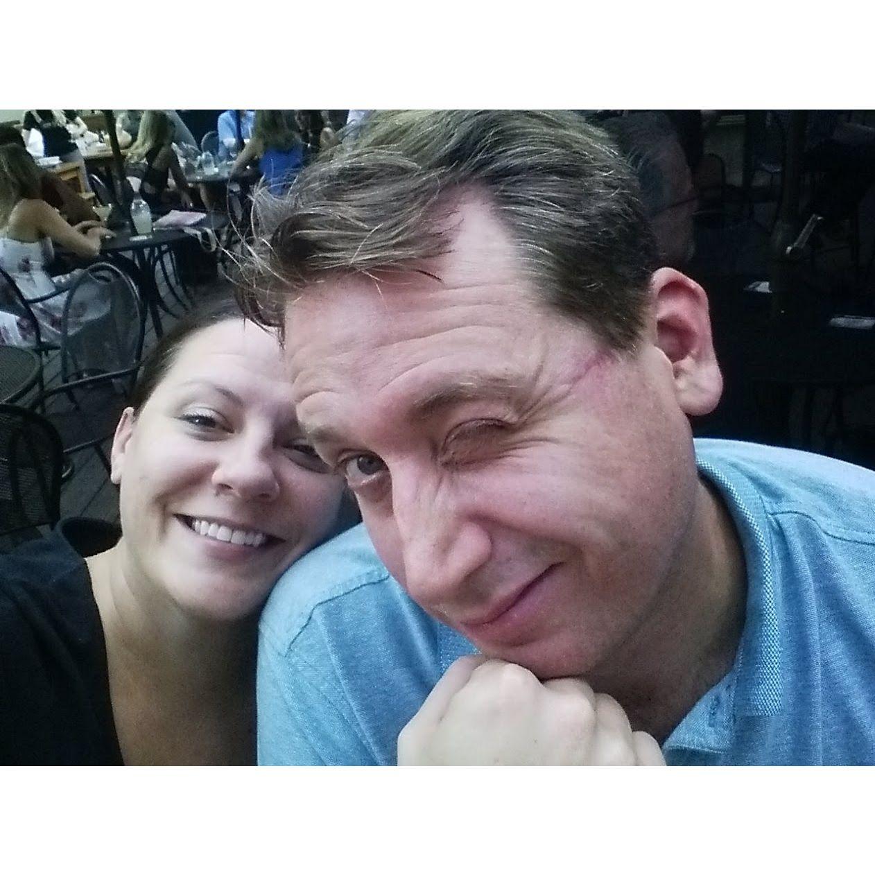 Years ago at the Cedar Door.  There may have been drinks involved.