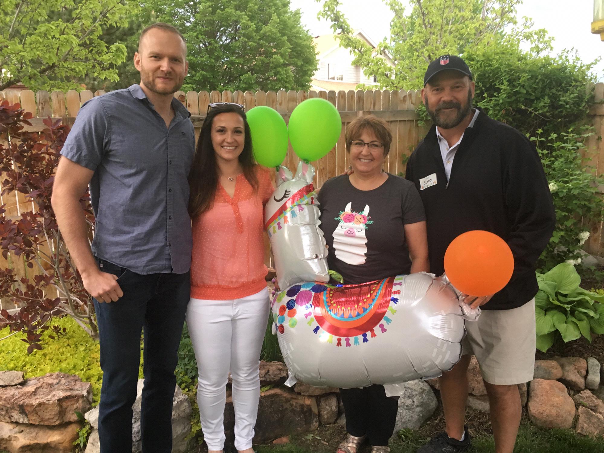 Engagement fiesta in Denver at Rachel's Aunt Janelle & Uncle Mark's house - May 2019