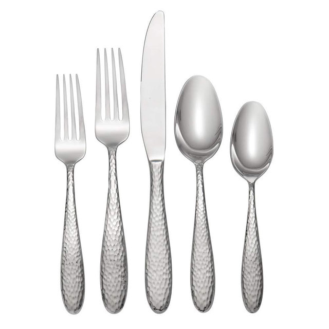 Oneida Reyna 20 Piece Set, Service for 4 , 18/0 Stainless Steel, Silverware Set, Dishwasher Safe
